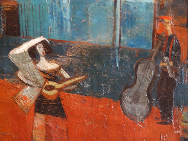 Emily E Syminton - Musicians in a Courtyard  c 1947 P3052