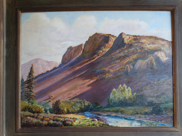 William Joseph Brown (1865-1949) - River Bend - Oil on Canvas P3061