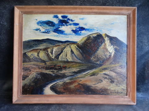 Edgar O Kiechle (1911-1960) - Simi Valley 1947 - Oil on Board P3071