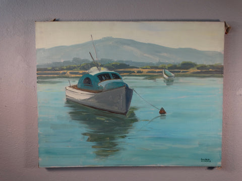 Sam Hyde Harris - Boat at Anchor - Oil on Canvas P3136