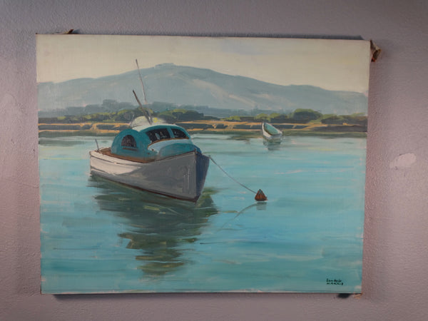 Sam Hyde Harris - Boat at Anchor - Oil on Canvas P3136