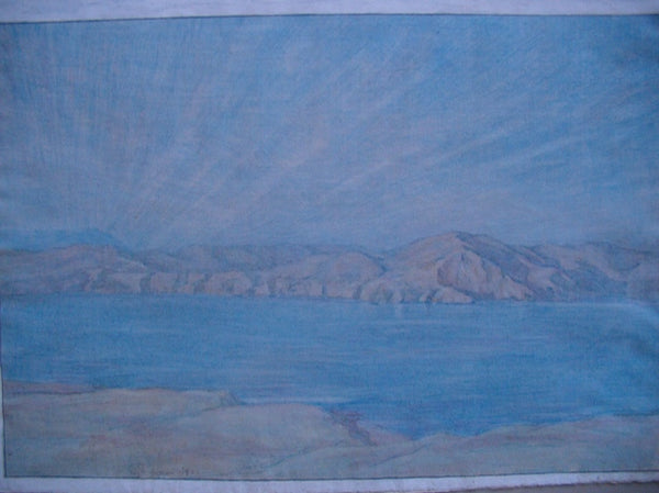 William Louis Carrigan (1868-1939) Watercolor Mt. Tamalpais