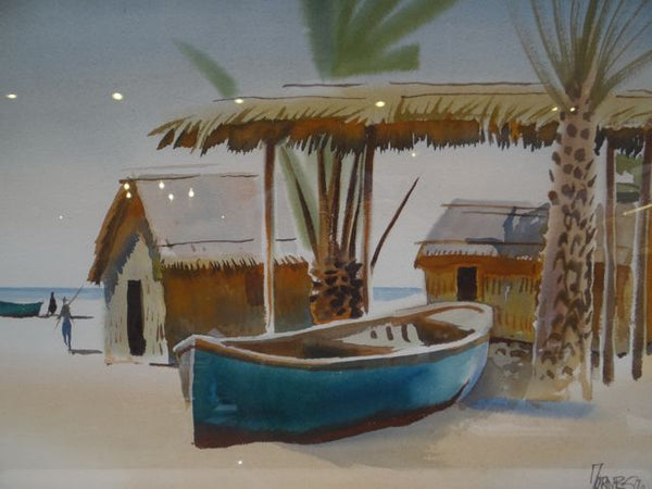 Milford Zorne “Baja Shoreline” Watercolor