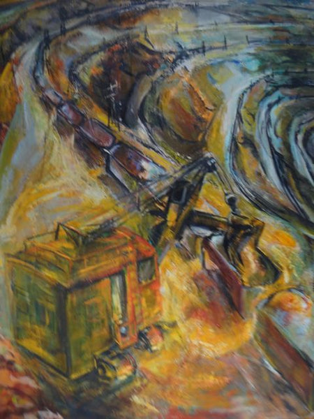 Ruth Erlich Strip Mining Oil on Canvas “Jason’s Fleece” 1959