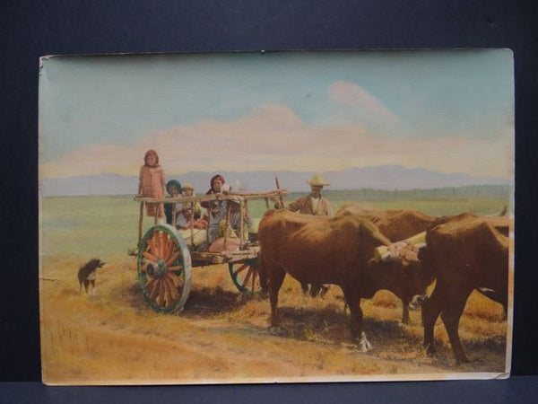 Hand Tinted Photo Mexican Peasant Family 1925