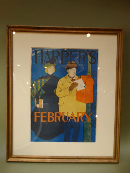 Edward Penfield Harper’s Magazine Poster February 1895