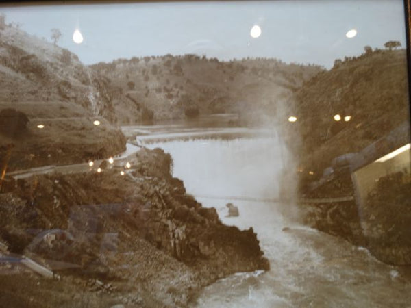 Old Don Pedro Dam 1920s Photograph