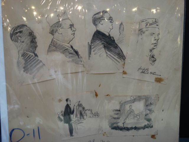 Charles Owens Buick Dealer Conventioneers Sketches
