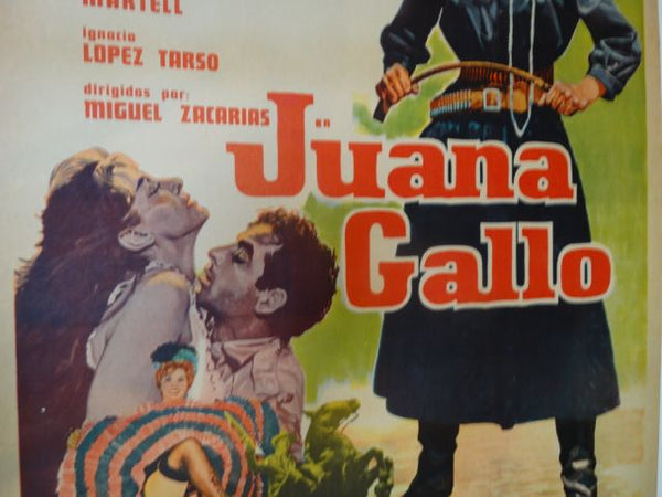 JUANA GALLO -- 1961 Vintage Mexican Cinema Poster