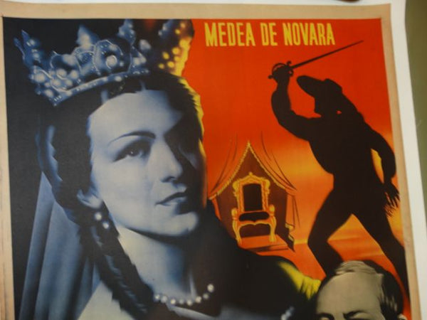 CARLOTA The Mad Empress Original Rare Mexican Movie 1939 Poster