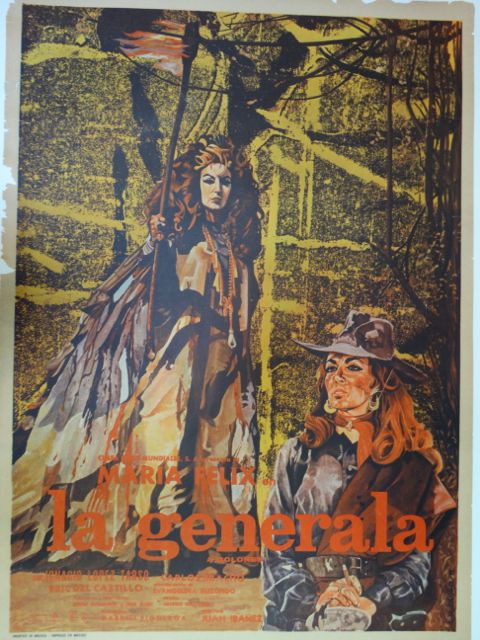 Original Mexican Movie Poster La Generala