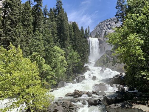 Claycraft Scenic Fireplace Tile - Vernal Falls, Yosemite CA2167